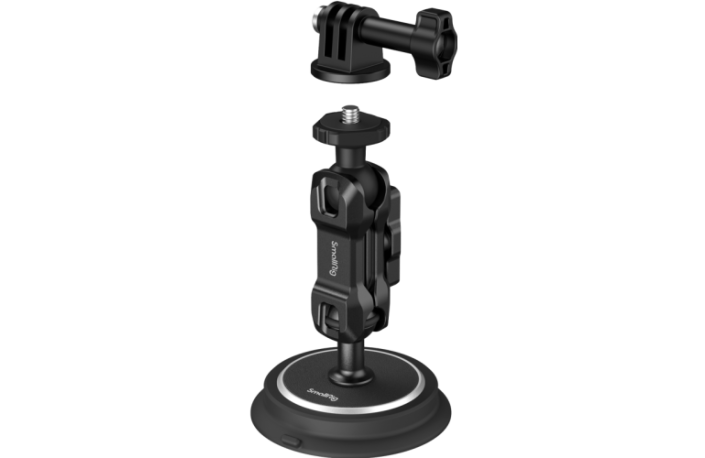 SmallRig 4466 Magic Arm Magnetischer Saugnapf-Halterungssatz f.Action-Kameras