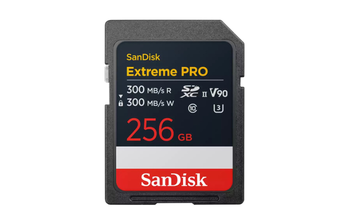 SanDisk Extreme Pro 256 GB SDXC 300MB/s V90 UHS-II