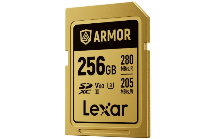 Lexar SDXC Pro Gold Series ARMOR UHS-II 256GB V60 IP68 Stainless Steel R280/W205MB/s