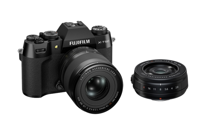 Fujifilm X-T50 schwarz + XF16-50mm F2.8-4.8 R LM WR + Fujifilm Fujinon XF 23 mm F2.8 R WR schwarz
