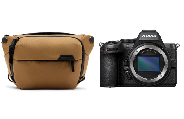 Nikon Z5II Gehäuse + Peak Design Everyday Sling V2 3 Liter Coyote