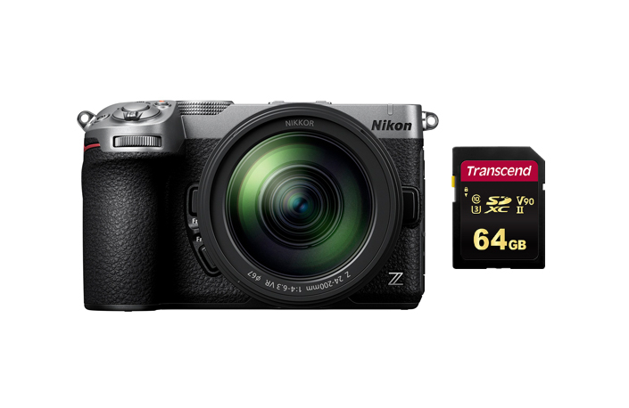 Nikon Z5IIC silber Kit 24-200mm f/4.0-6.3 VR + Gratis Transcend 64 GB V90 SD-Card