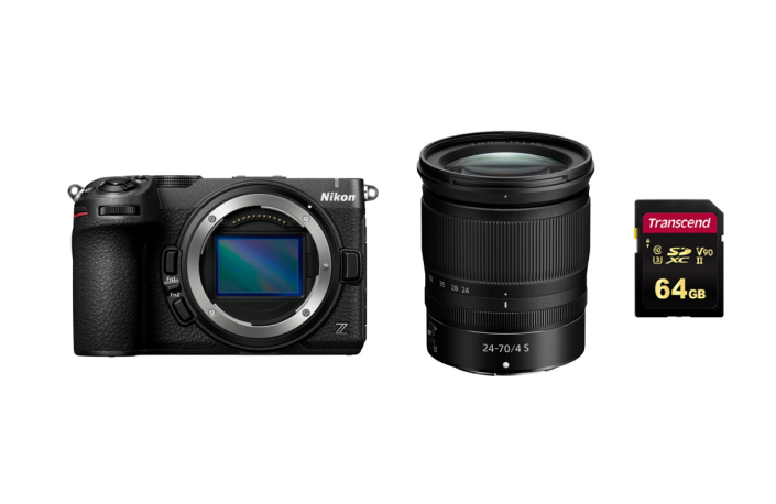 Nikon Z5IIC schwarz Kit 24-70mm f/4 S + Gratis Transcend 64 GB V90 SD-Card