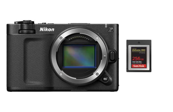Nikon ZR Gehäuse + SanDisk Extreme PRO 256GB CFexpress Type B 1.700/1.200 MB/s, 150€ Zubehörgutschein bereits abgezogen